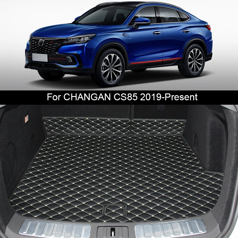 

1pc Car Custom Rear Trunk Mat Anti-Dirty For CHANGAN CS85 2019-2025 Leather Waterproof Cargo Liner Pad Internal Accessory