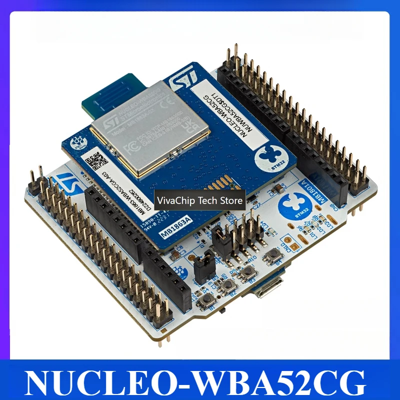 VivaCTNUCLEO-WBA52CG Low-Power BLE Development Board - STM32WBA52CGU6 Nucleo-64 For Industrial IoT Prototyping