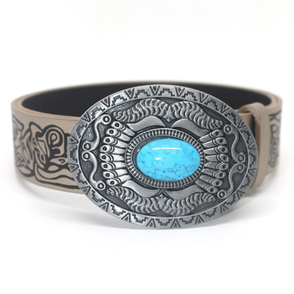 

2025 Ladies Fashion Sapphire Buckle Belt Dress Corset Belts for Women Bohemian Retro Court Style Jeans Decoration Waist Belt
