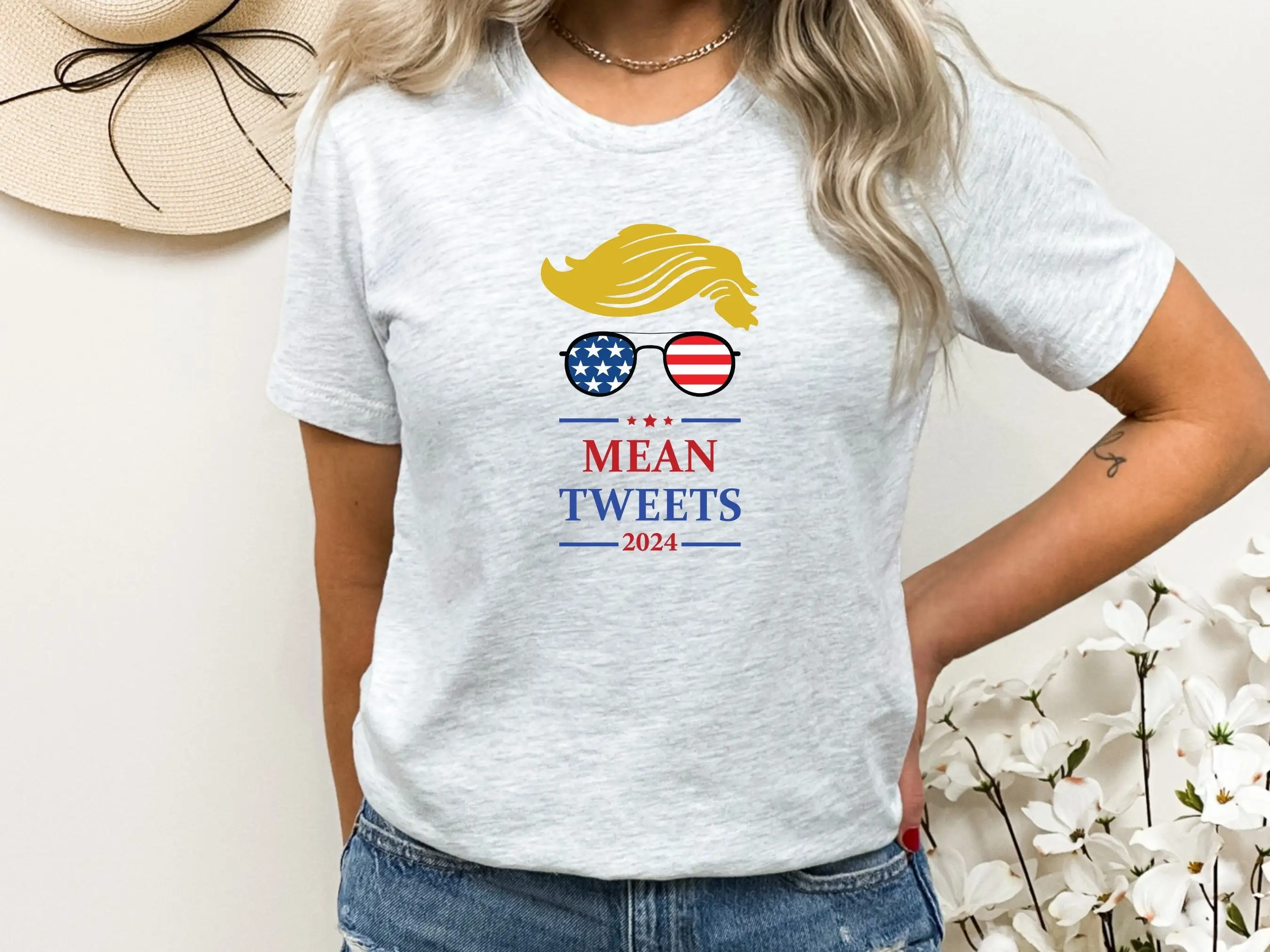 Funny Political Shirt, Mean Tweets, Election 2024 Shirt, Election t-Shirt, Trump Shirt