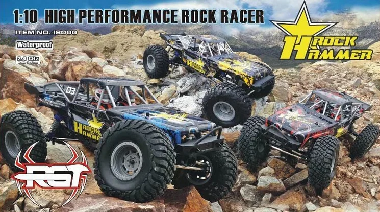 RGT 18000 RC Auto 1:10 4wd Off Road Rock Crawler 4x4 Elektrische Power Waterdichte Hobby Rock Hammer RR-4 Truck Speelgoed voor Kinderen