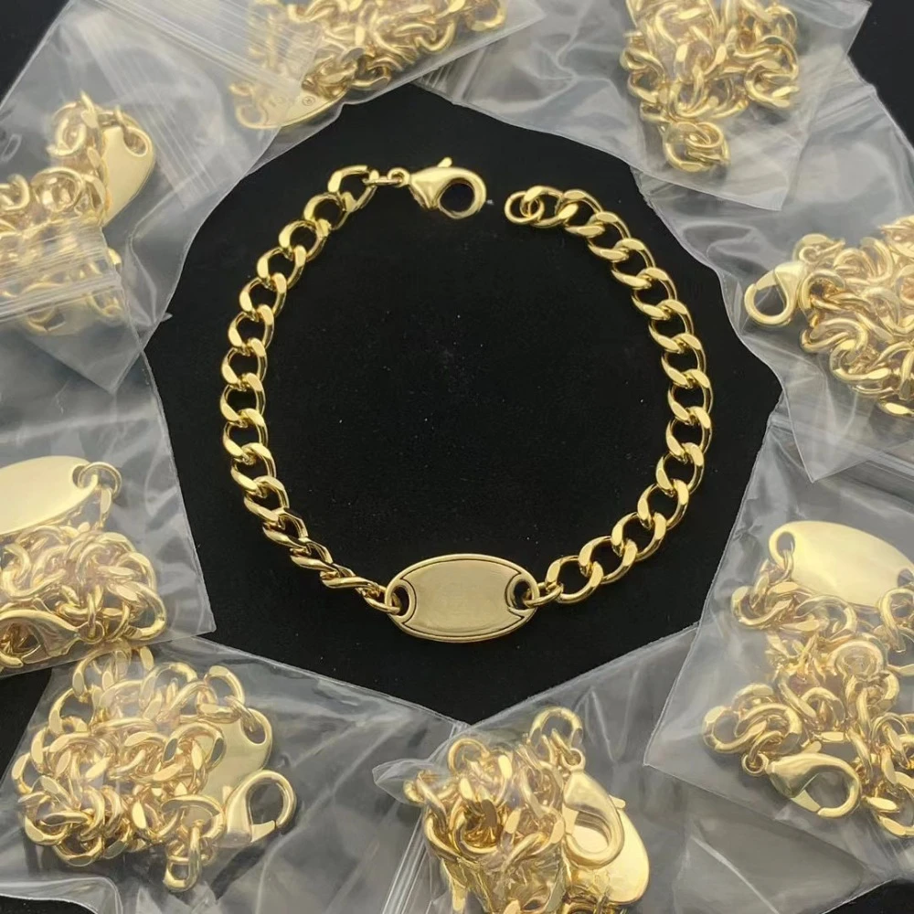 

Quality G Bracelet - Retro Shiny Rhinestone Letter, Distressed Chunky Chain & Camellia Element