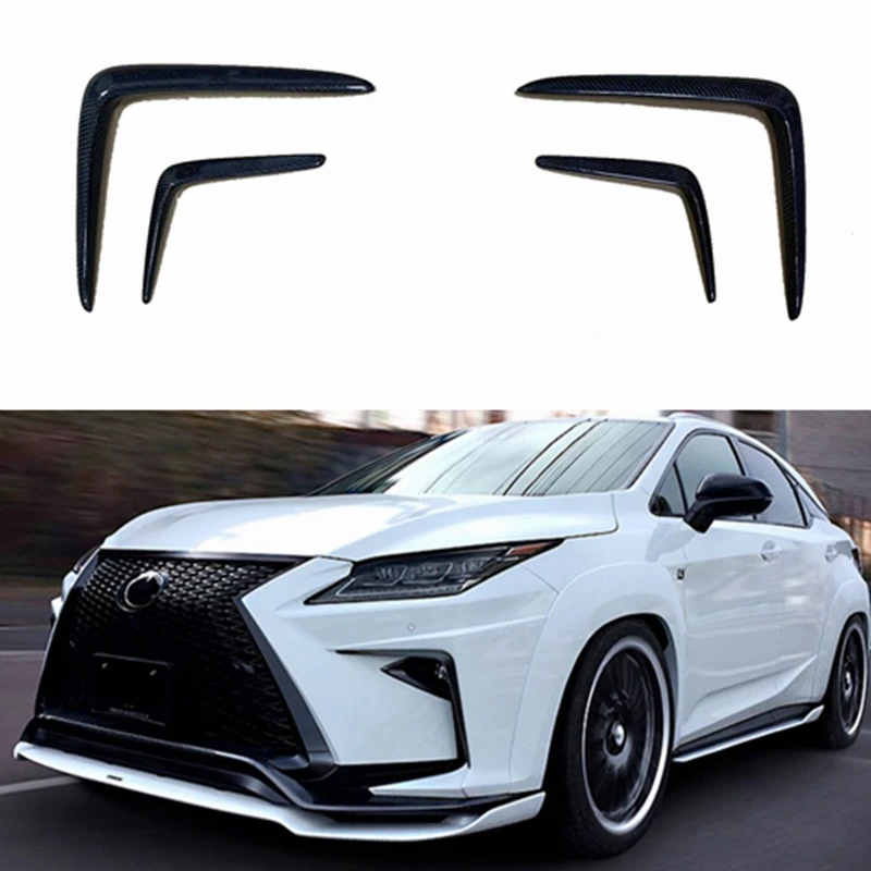

4PCs Front Bumper Wind Knife Front Rear bumper Bumper Blade Trim Replacement for Lexus RX200 300 450h 2016-2020