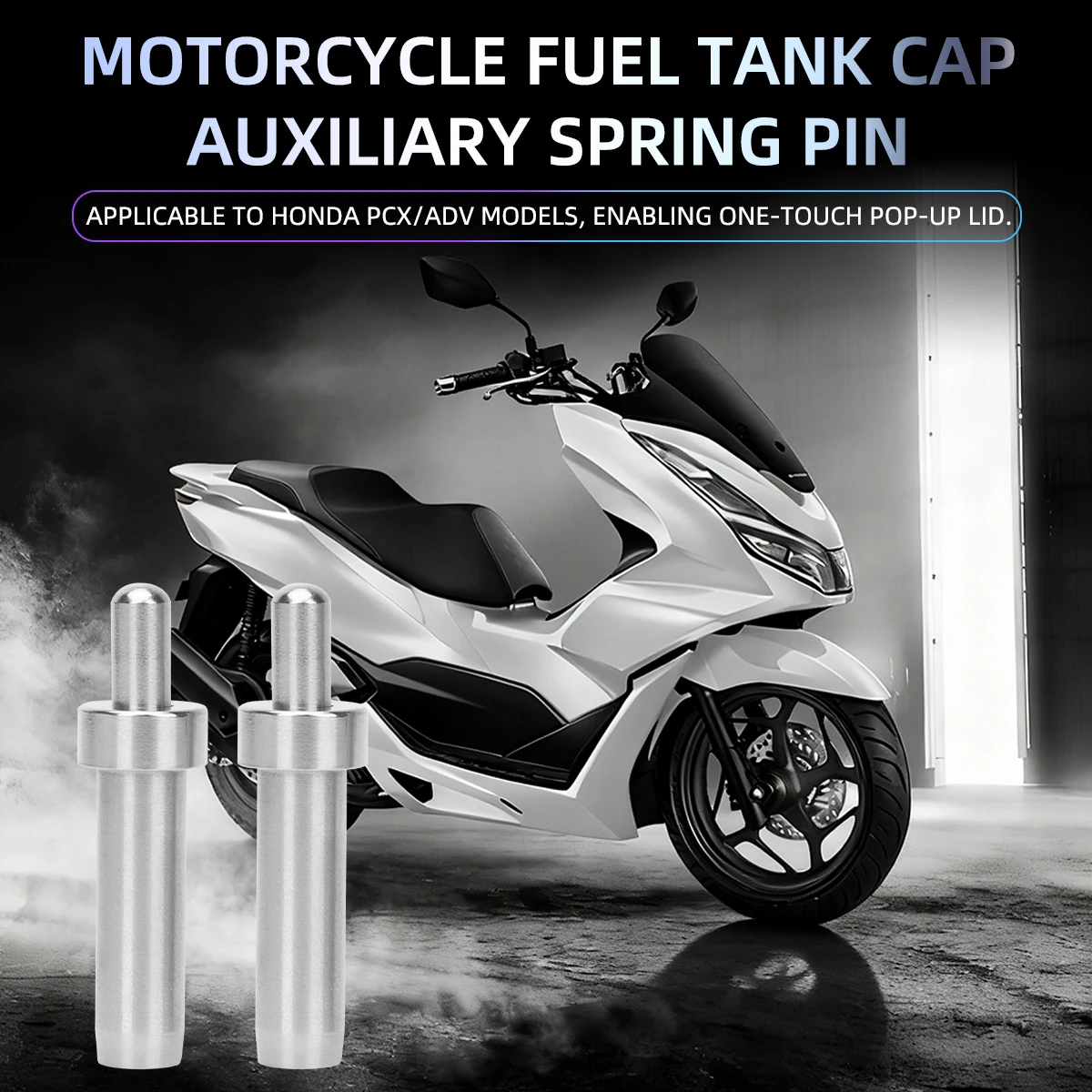 For Honda PCX 160/ADV 160 Motorcycle Fuel Tank Cap Stainless Steel Auxiliary Ejector Pin One-touch pop-up Lid Motor Accessories