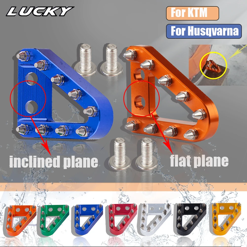 Motorcycle CNC Rear Brake Pedal Step Plate Tip For KTM SX SXF XC XCF XCW XCFW EXC EXCF For Husqvarna TC TE FC FE 125-530 2014