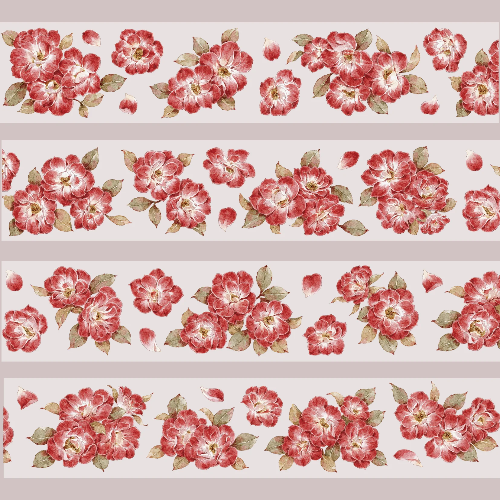 

Яркая красная цветочная лента Васи ПЭТ - высеченный декор для скрапбукинга для ведения журналов и поделок