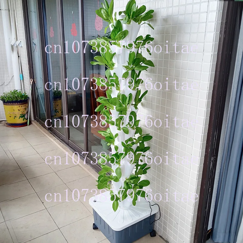 

Soilless Cultivation Hydroponic Planting Tower Column Rain Planting System Balcony Vegetable Growing Flower Multi-Layer Shelf