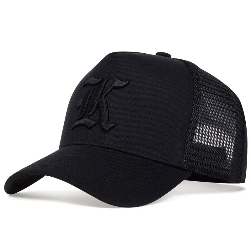 للجنسين LK إلكتروني التطريز قبعات البيسبول صافي في الهواء الطلق قابل للتعديل الربيع والصيف عارضة واقية من الشمس قبعة قبعة رياضية #3