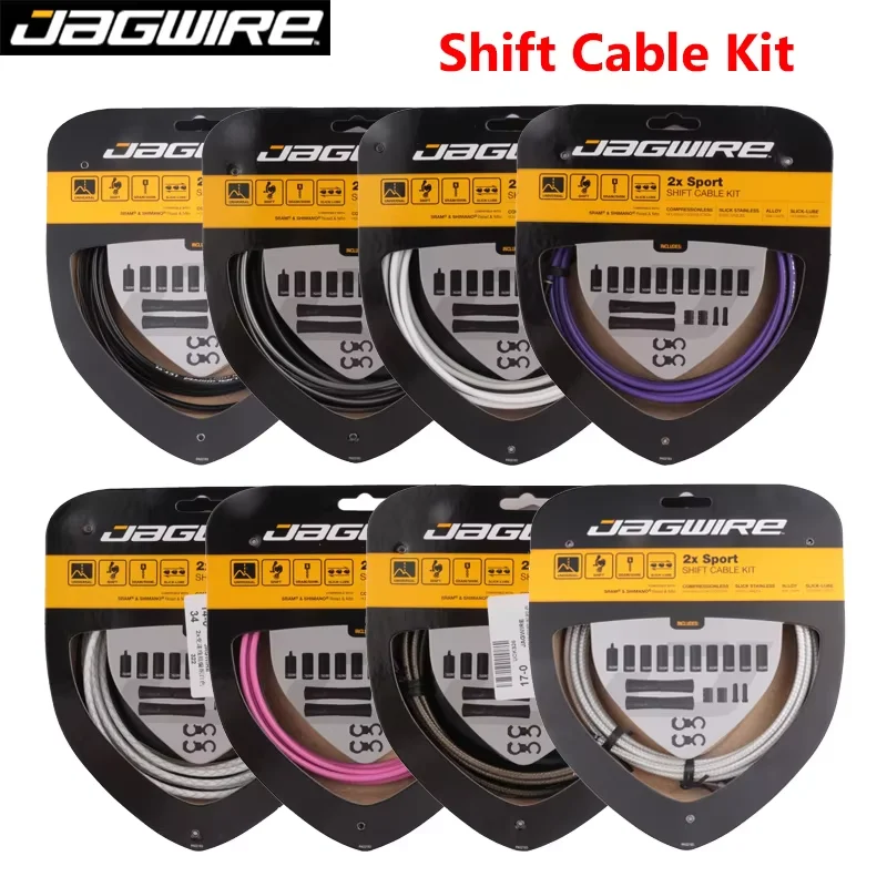 

JAGWIRE 2x Sport Shift Cable For MTB Mountain Bike Road Bike 2x Transmission Line Set Speed Control Line Pipe Shifter Cable