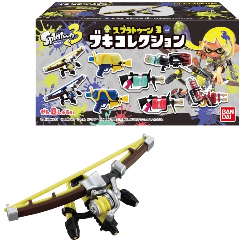 BANDAI Splatoon Action Figure Splatoon3 Weapon Bow Gun Anime Equipment Model Collection Toy