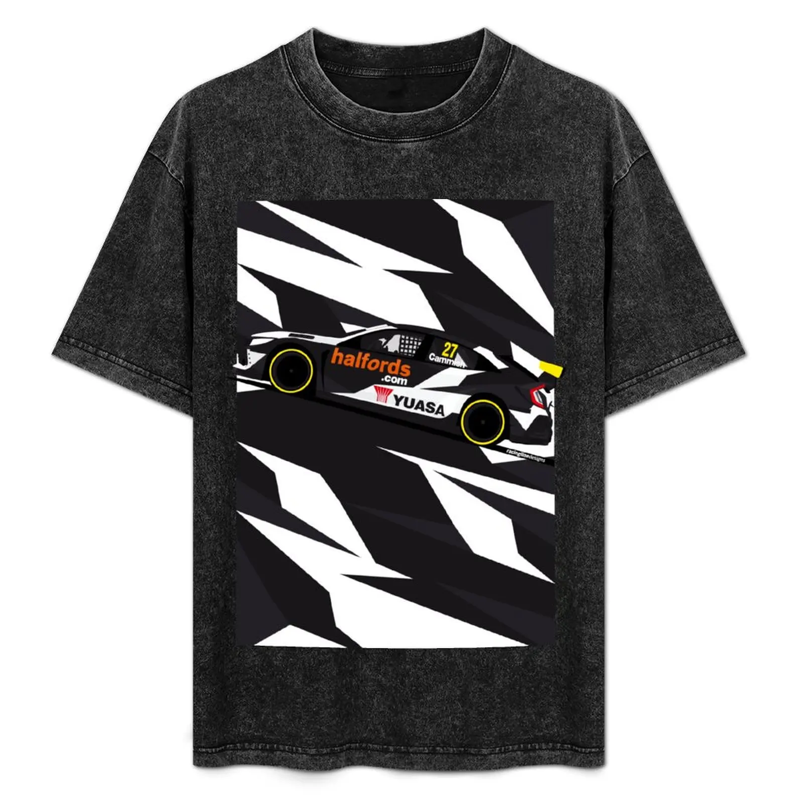 Camiseta casual com estampa de padrão Halfords Yuasa Dan Cammish 2020