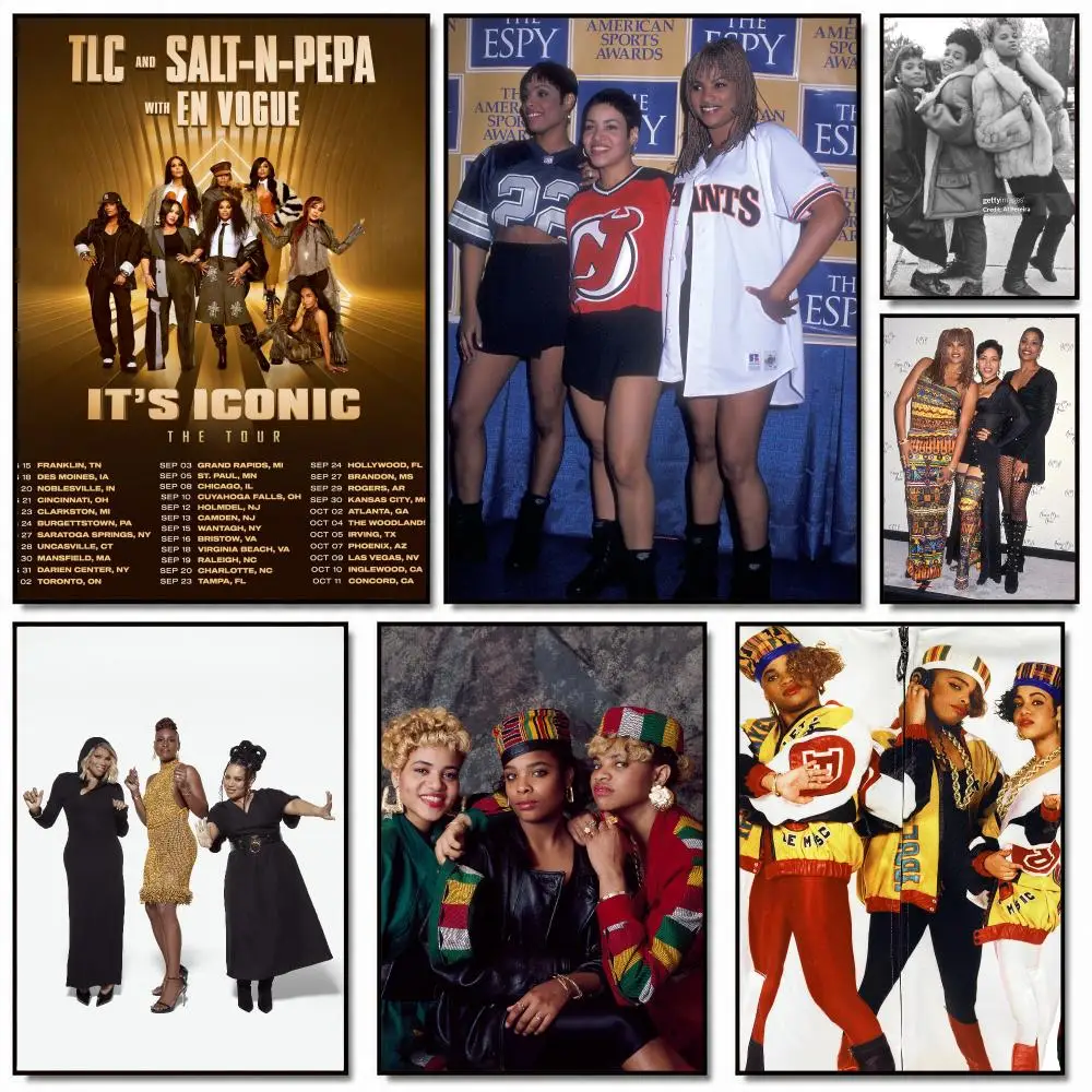 band S-Salt-N-Pepa-A Poster Removable Wall Sticker for Home Cafe Bar Office Interior Decor