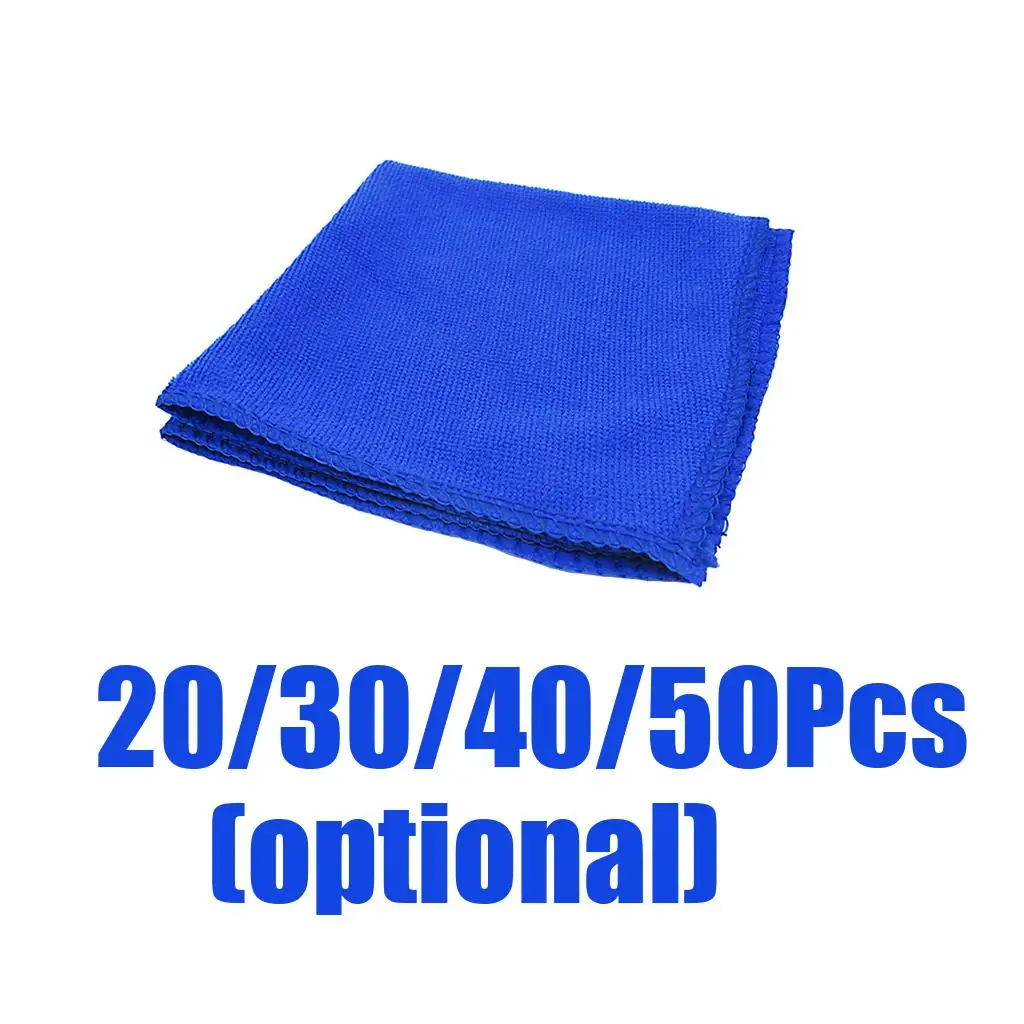 20/30/40/50 30x30cm Car Cleaning Towel Microfiber Streak-Free Multipurpose