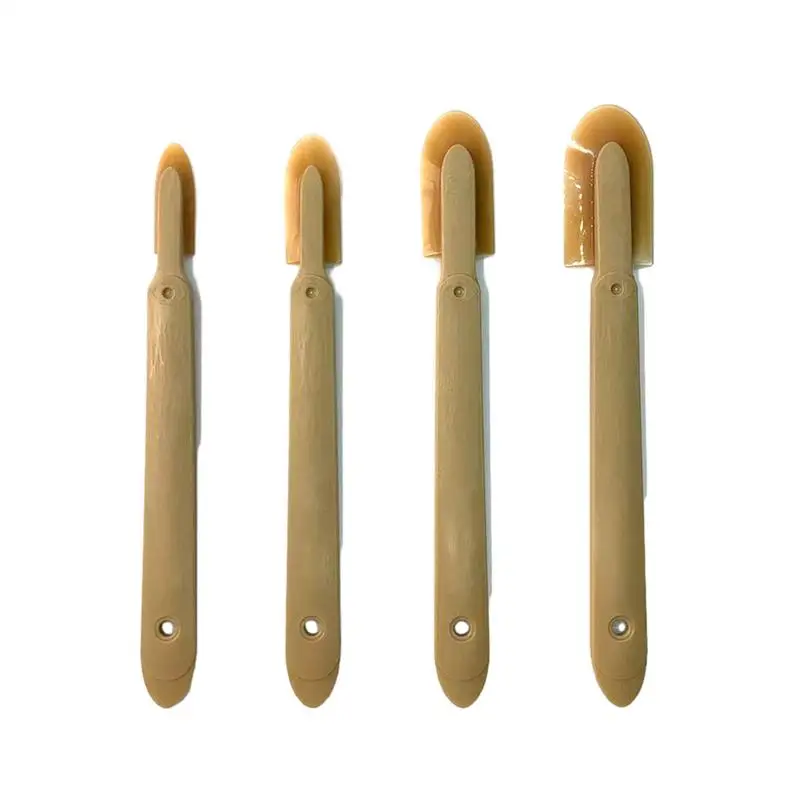 4pcs Caulk Spatula Set Caulk Finger Spreader Hand Caulking Tools For Bathroom Kitchen Floor Window Sink Joint Brick Finishing