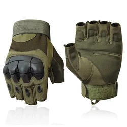 Outdoorowe taktyczne rękawiczki bez palców Hard Knuckle Paintball Airsoft Hunting Combat Riding Hiking Half Finger Gloves-