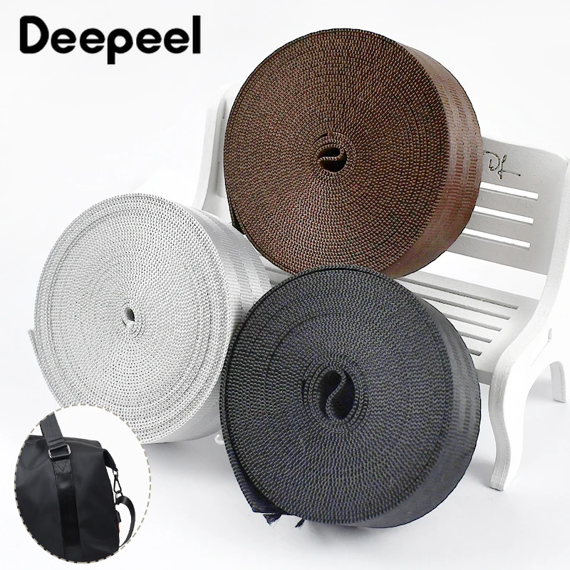 

8Meters 20-50mm Nylon Webbing Strap Garment Belt Sling Band Bag Straps Luggage Decorative Braid Ribbon Crafts Sewing Accessories