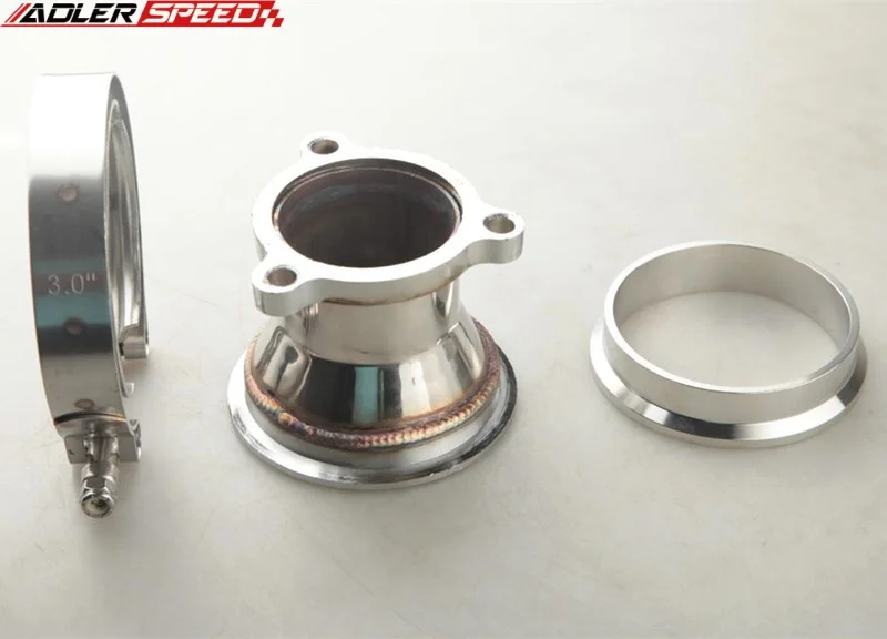

UNIVERSAL STAINLESS STEEL 2.25" 3BOLT TO 3.0'' V-BAND TURBO PIPE ADAPTER KIT