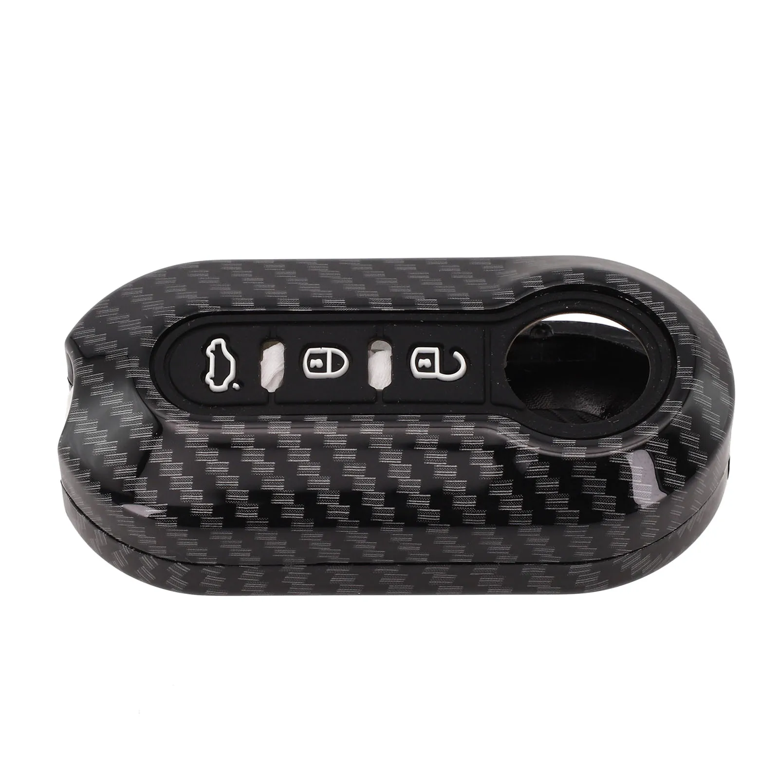 for abarth Key Cover Carbon Key Case Car Keys Dust Protection Easy To Install Scratch Protection For Punto for abarth