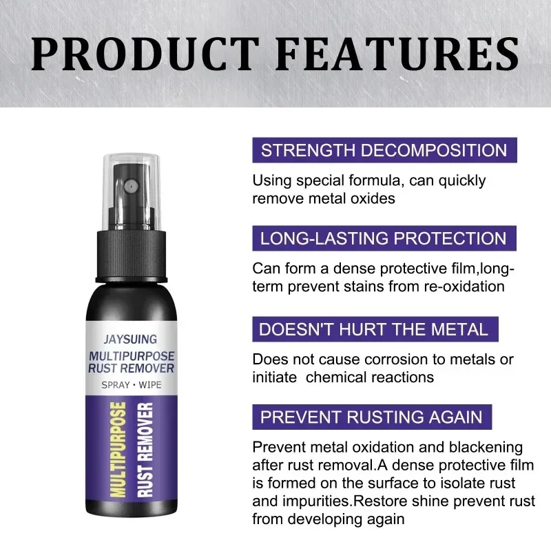 Metal Rust Remover Kitchen Stainless Steel Rust Prevention and Cleaning Automobile Hub Rust Remover Maintenance Spray