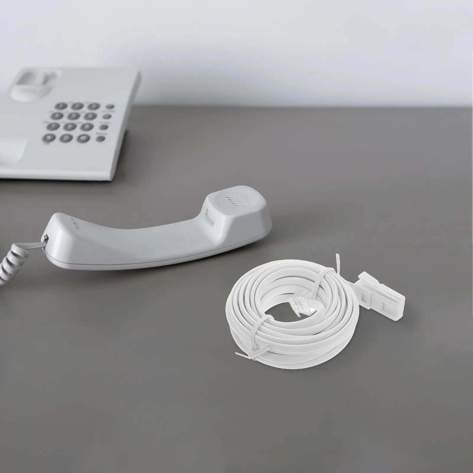 

British Style Telephone Cord Landline Phone Cable Extension Wire Home Office Modem Phone Line
