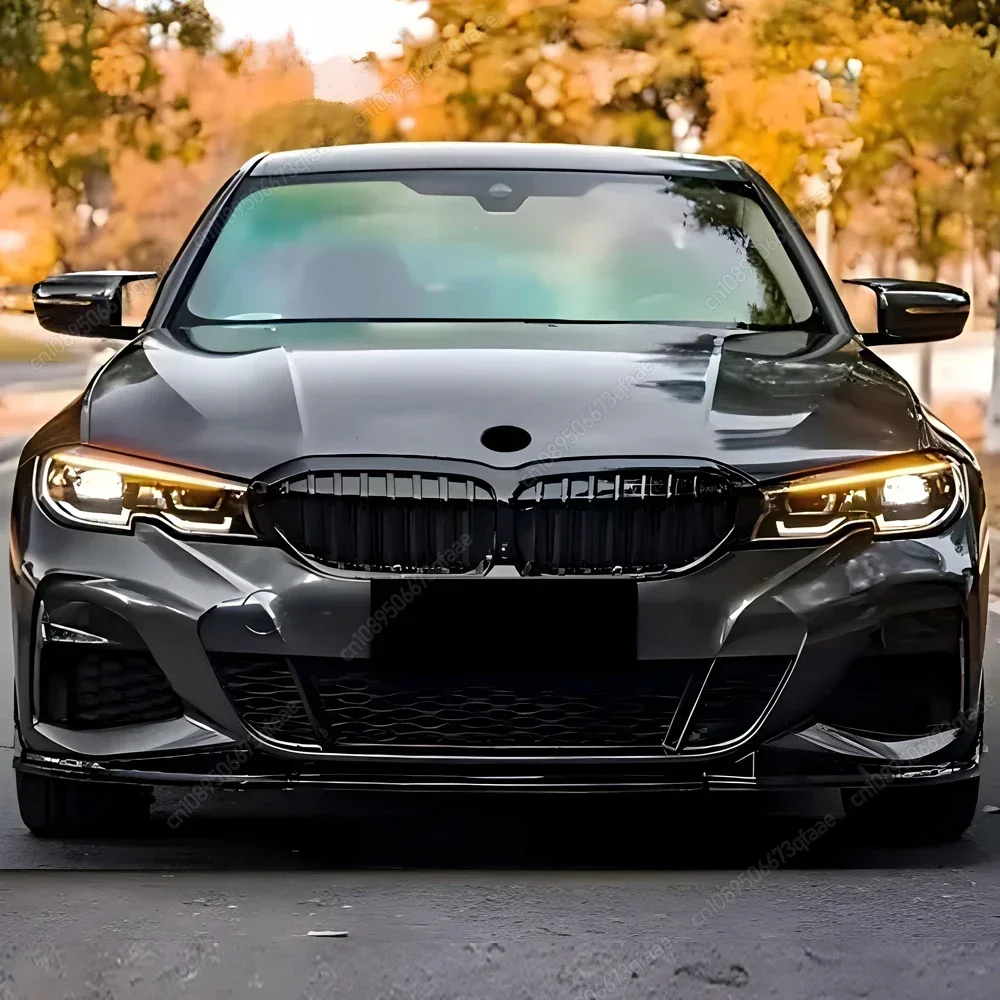 

For BMW 3 Series G20 G21 2019-2022 M-Sport Car Front Bumper Hood Kidney Grill Racing Grilles Replacement Gloss Black Bodykits