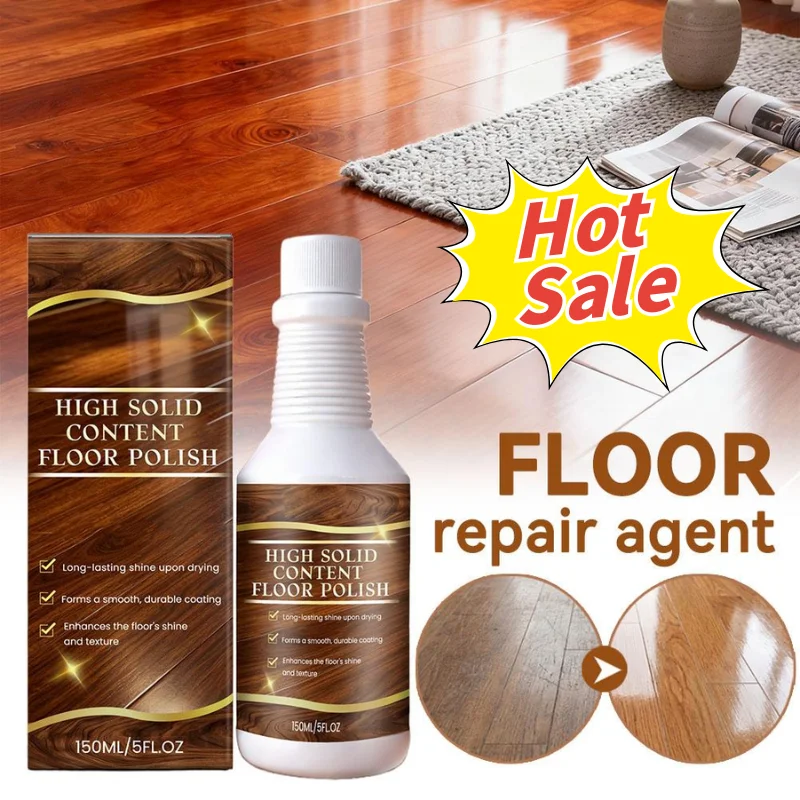 150ml Floor Repair Agent Enhances Wood Floor Shine, Forms Smooth & Durable Coating Floor Care Products