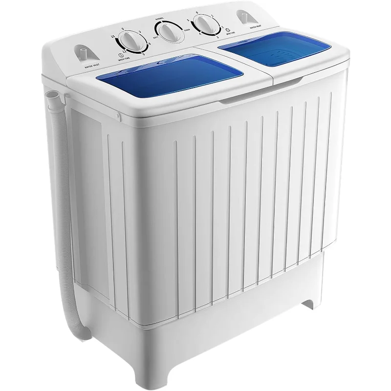 

GT24267-PE Спиннер 20 фунтов, вращающийся, 12 фунтов, 8 фунтов, компактная мини-мойка с двойной ванной для квартирных общежитий на колесах, синий