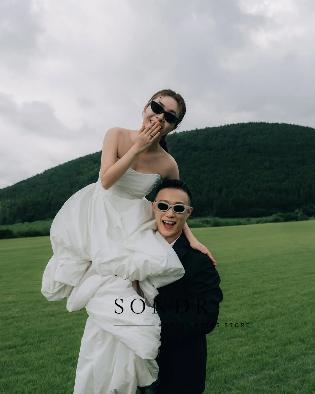 Sondr тафта корейские свадебные платья фотосессия милая линия японское свадебное платье для невесты корсет по индивидуальному заказу