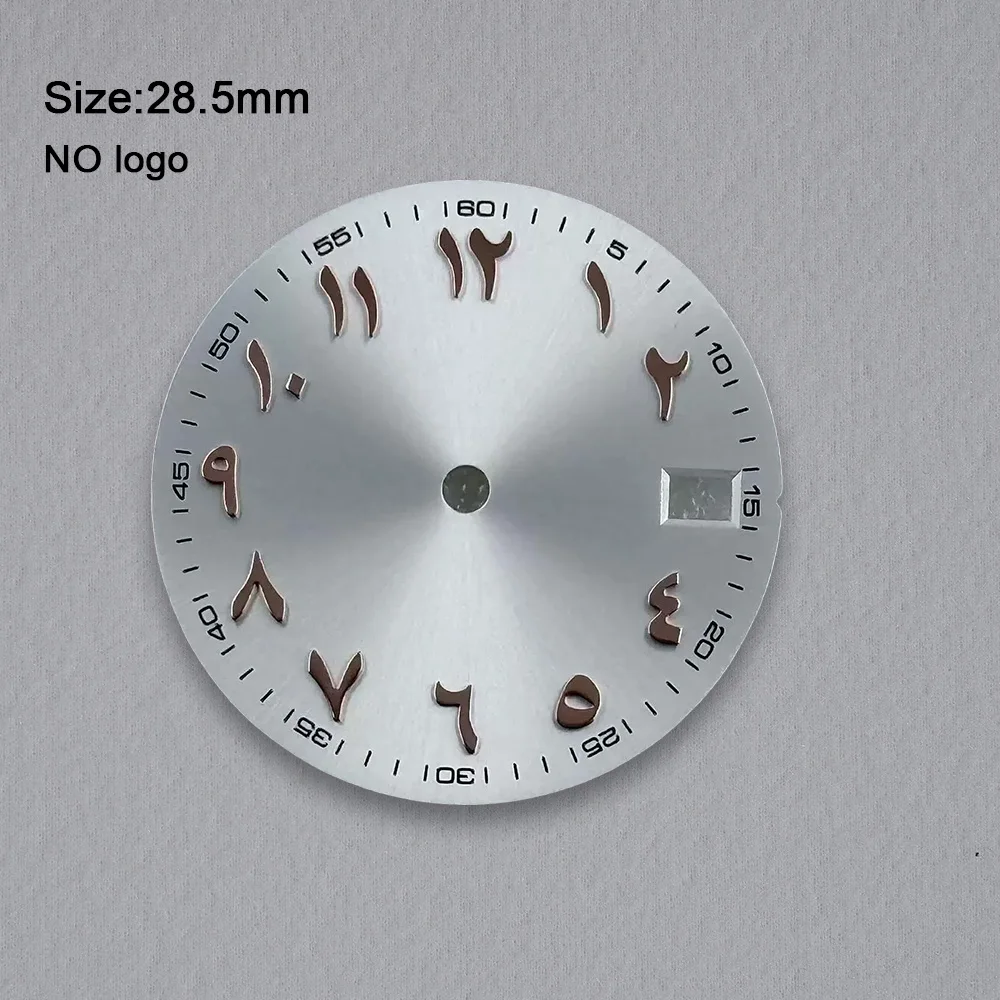 28.5mm Arabic numeral Blank No Logo Dial For NH35 Movement Custom Logo Watch Dials Hands Accessories Repair Tools