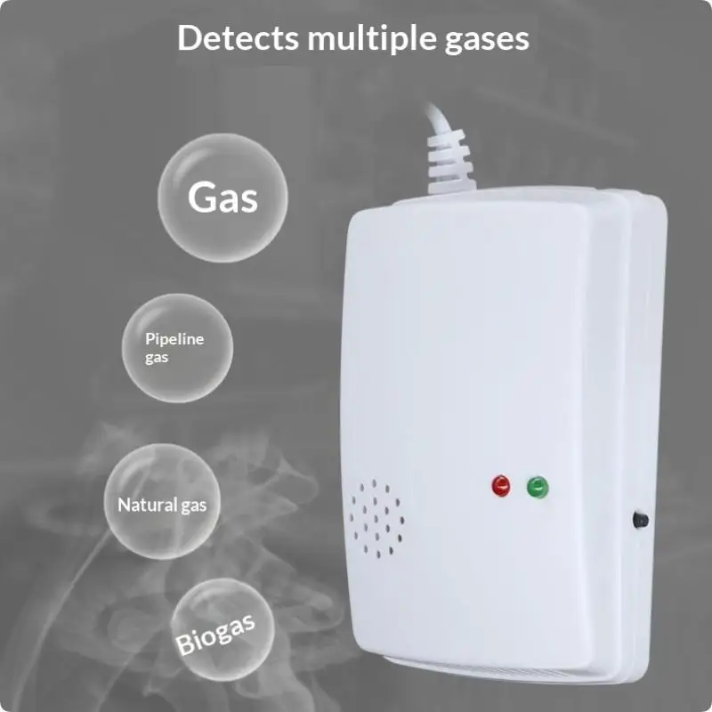 Portable Wall Mounted Independent Gas Detector Alarm Gas Leak Detector Tester Propane Methane Safe Natural Gas Alarm Sensor