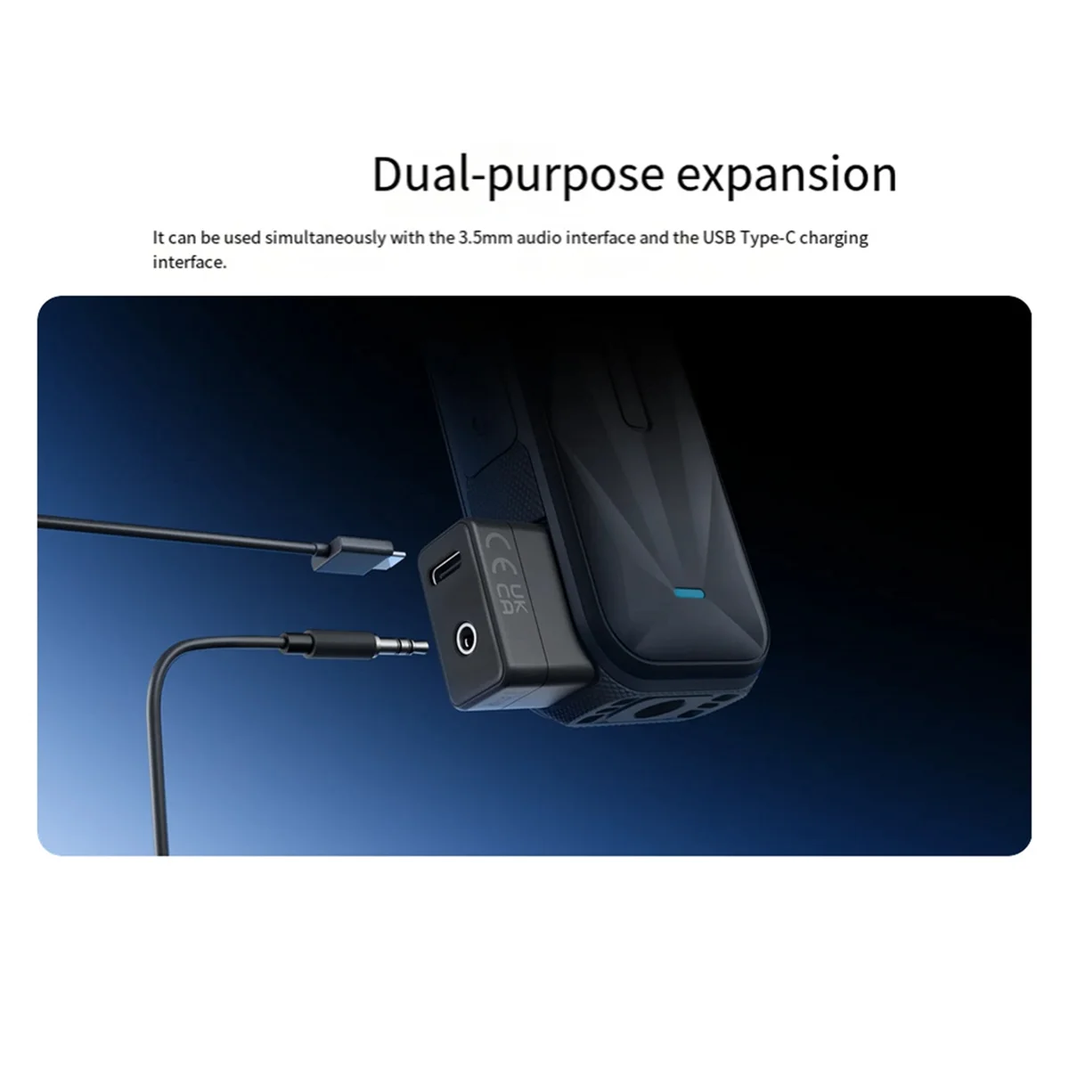 For X5 Microphone Adapter Mic Audio Adapter Essential Action Camera Accessories for Enhanced Sound Recording-ABFB