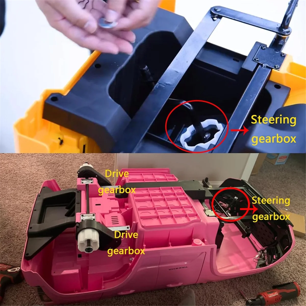 

AA41T 2 шт. 12 В RS390 16000 об/мин Детская коробка передач с двигателем постоянного тока, двигатель 390 с коробками передач для детей Электрическая езда на автомобиле