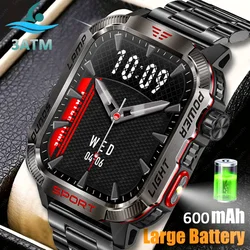 For Huawei Xiaomi 1.96 Inch Screen Smart Watch Mens Bluetooth Call 600 MAh Sport Waterproof Heartrate Blood Oxygen SmartWatch