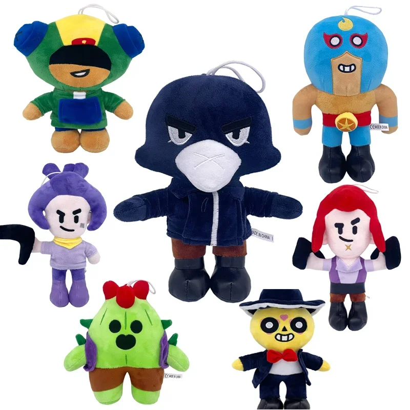 Coc Anime Plush Toy Supercell Anime Peripheral Spike Leon limit 25cm Plush Toy Cotton Kawaii Plush Toys Game Peripherals