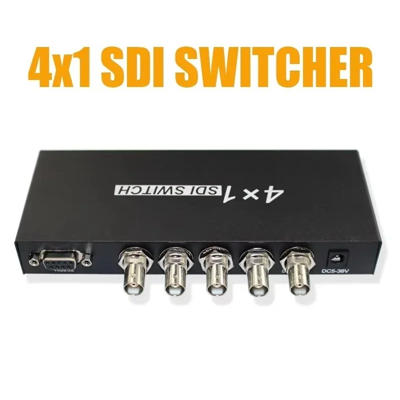 2025 BNC 4x1 Video Switch 3G/HD/SD-SDI Distributor Switcher DT-7150