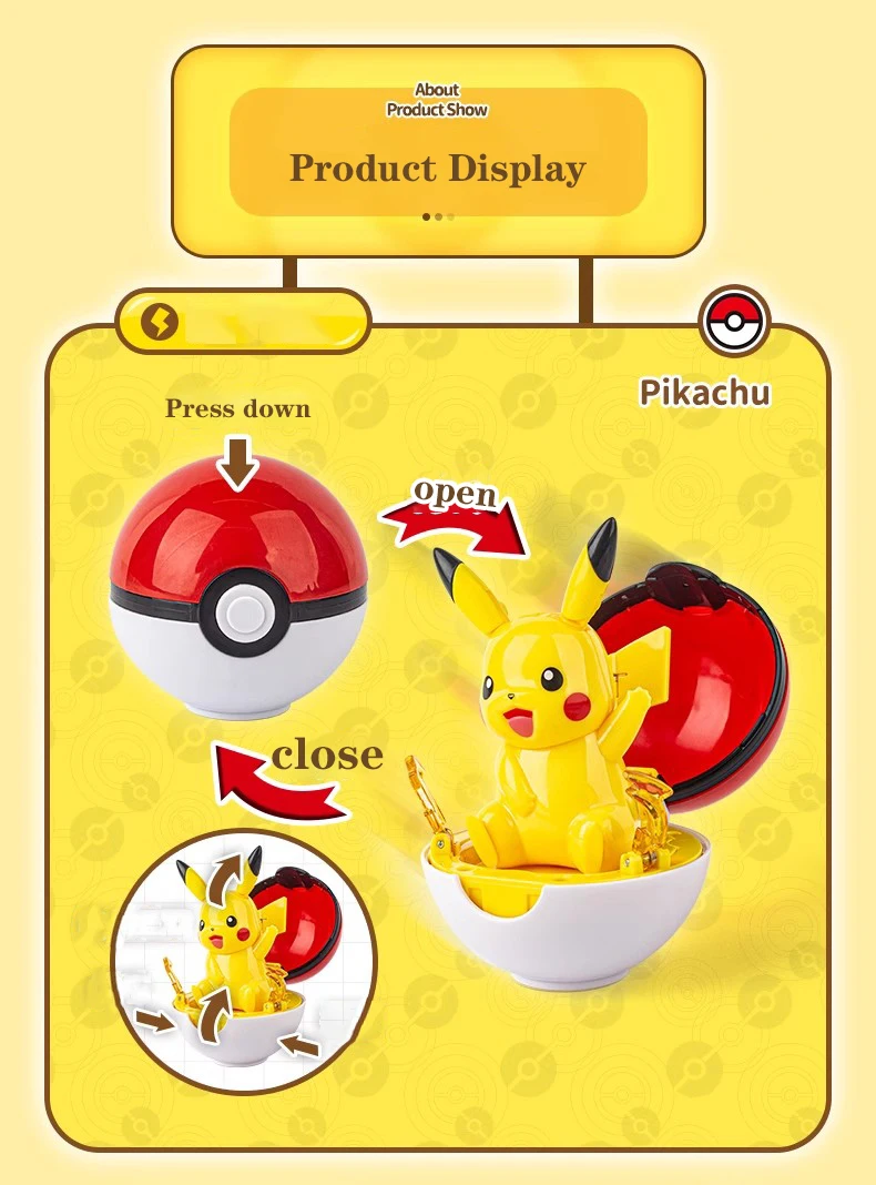 Pokémon-Ball-Figuren, Pokémon-Figuren, Actionfiguren, Pikachu, Eevee, Squirtle, Charizard, Puppe, Dekoration für Zuhause und Büro, Kindergeburtstagsgeschenk – Detail 4