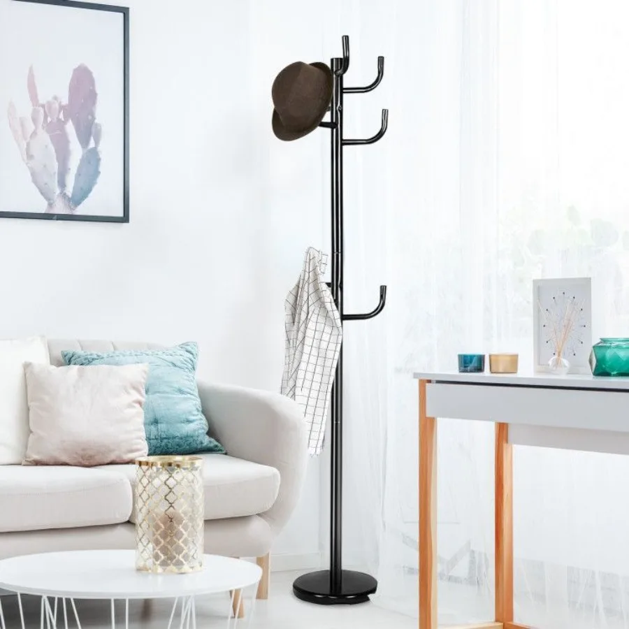 

69 Inch Metal Coat Rack Hat Stand Hangers