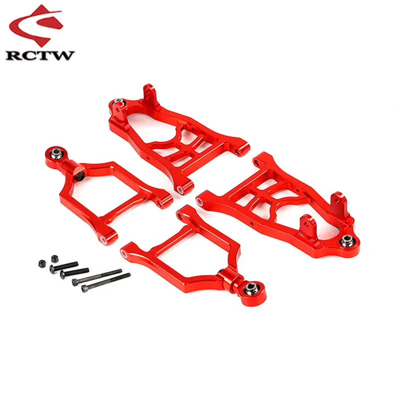 Kit braccio A sospensione posteriore o anteriore in metallo CNC di alta qualità per 1/5 Rc Car Hpi Rofun Rovan Km Baja 5B 5T 5SC SS Buggy Truck Parts