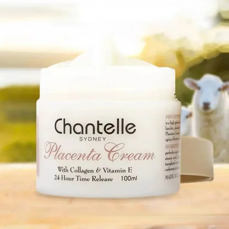 Australian Chantelle Sheep Placenta Cream 100ml Grape Seed Collagen VE Hydrating Nourishing Moisturizing Repairing Skin Care