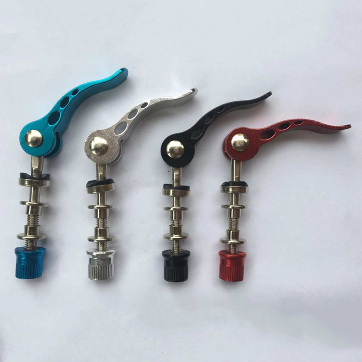 Quick Release Hub Road Mountain Bike Front Rear Axle Hollow Shaft Red Aluminum Alloy Cnc Machined Cycling Repair Part For