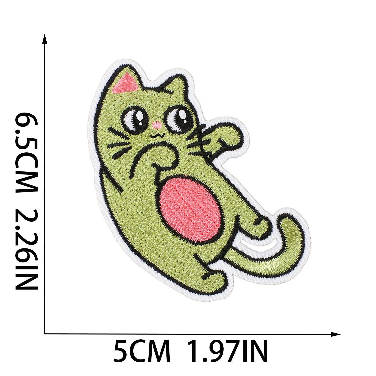 Cartoon cat Embroidered Patches For Clothing Thermoadhesive Cute cat Patches Iron on Patches DIY Jackets Sew Stickers