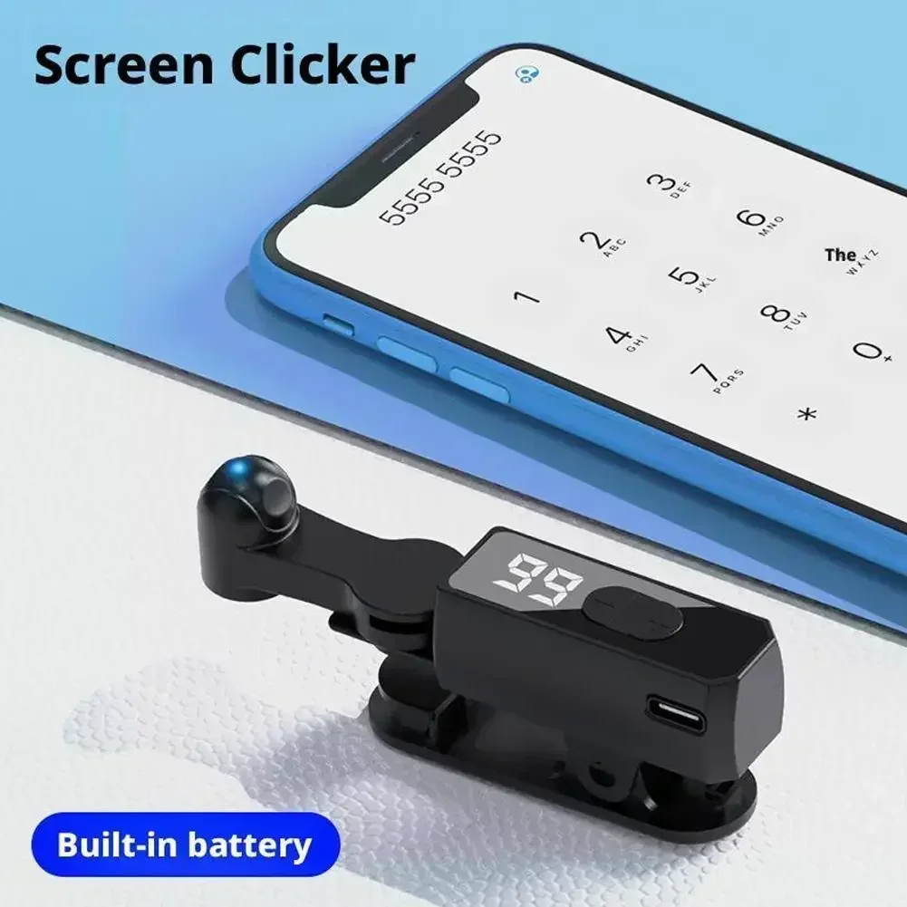 

Hot Screen Auto Clicker Rechargeable For Smart Phone Video Live Streaming Multi Functional Auxiliary Screen Touch Clicker