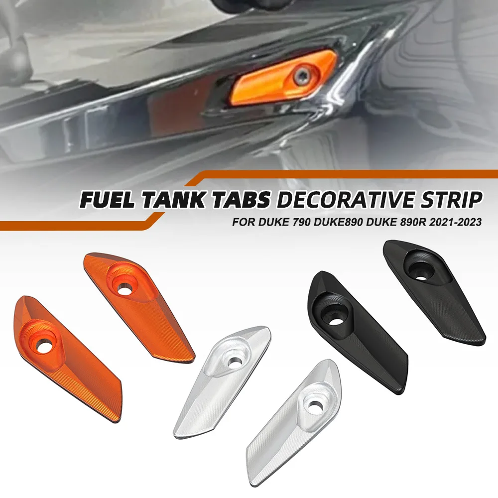 

2024 790 DUKE вкладки топливного бака декоративная полоса для DUKE 790 2017-2020 DUKE 890 DUKE 890R 2021-2023 алюминиевые аксессуары для мотоциклов