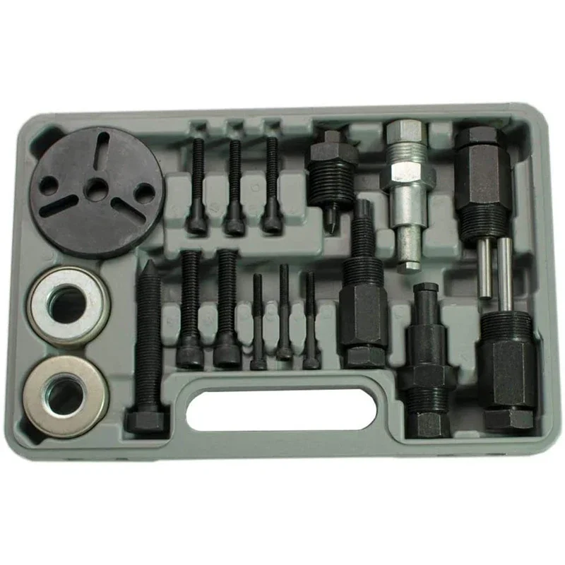 23pc A/C Deluxe Automotive Compressor Clutch Hub Remover Installer Puller Tool Spanner Air Conditioner AC