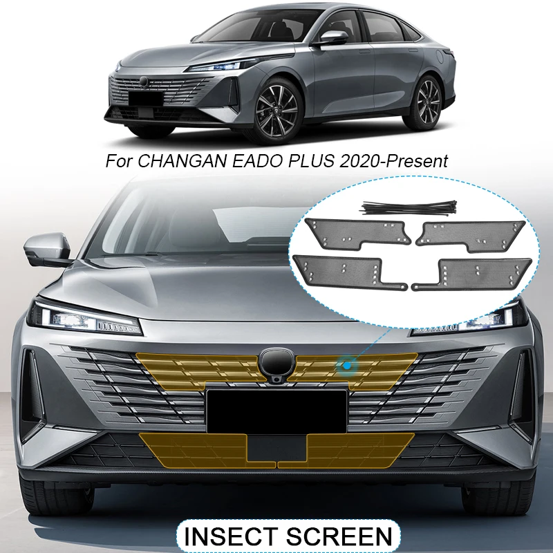 Car Insect-proof Air Inlet Protection Cover For CHANGAN EADO PLUS 2020-Present Airin Insert Net Auto Vent Racing Grill Filter