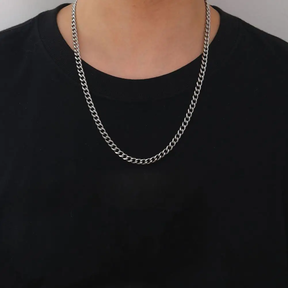 Exquisite Necklace Boho Necklace Stylish Thin Cable Chain Necklace for Men Women Silver Golden Black Hip-hop Jewelry for Dating