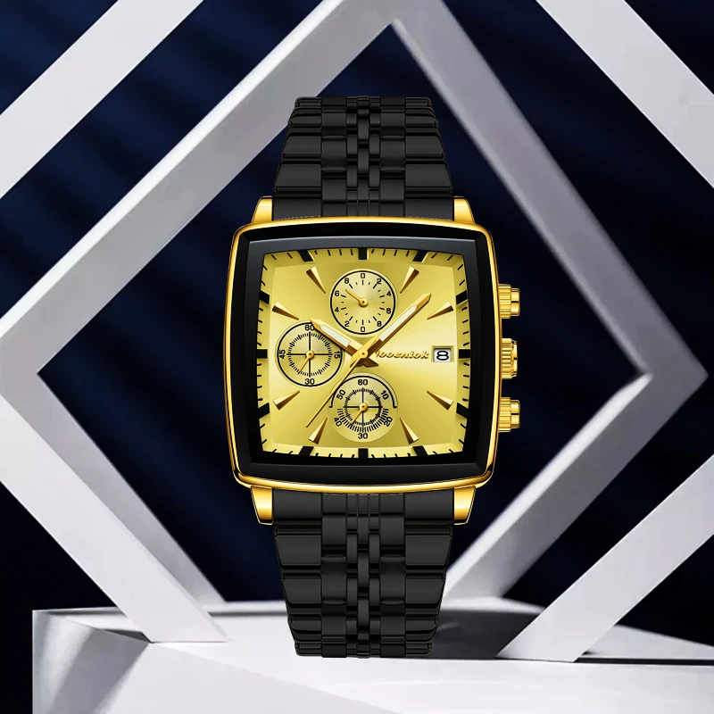 2025 новые модные мужские часы высокого качества с хронографом, водонепроницаемые светящиеся мужские наручные часы с датой, кварцевые мужские часы из нержавеющей стали