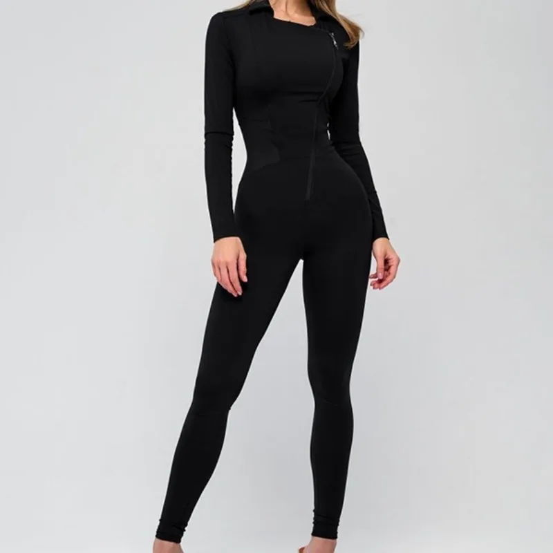 Women's Clothes Jumpsuits for Woman Female Long Jumpsuits Sporty Woman Sexy Solid Color Backless Split-Joint Sports Jumpsuits