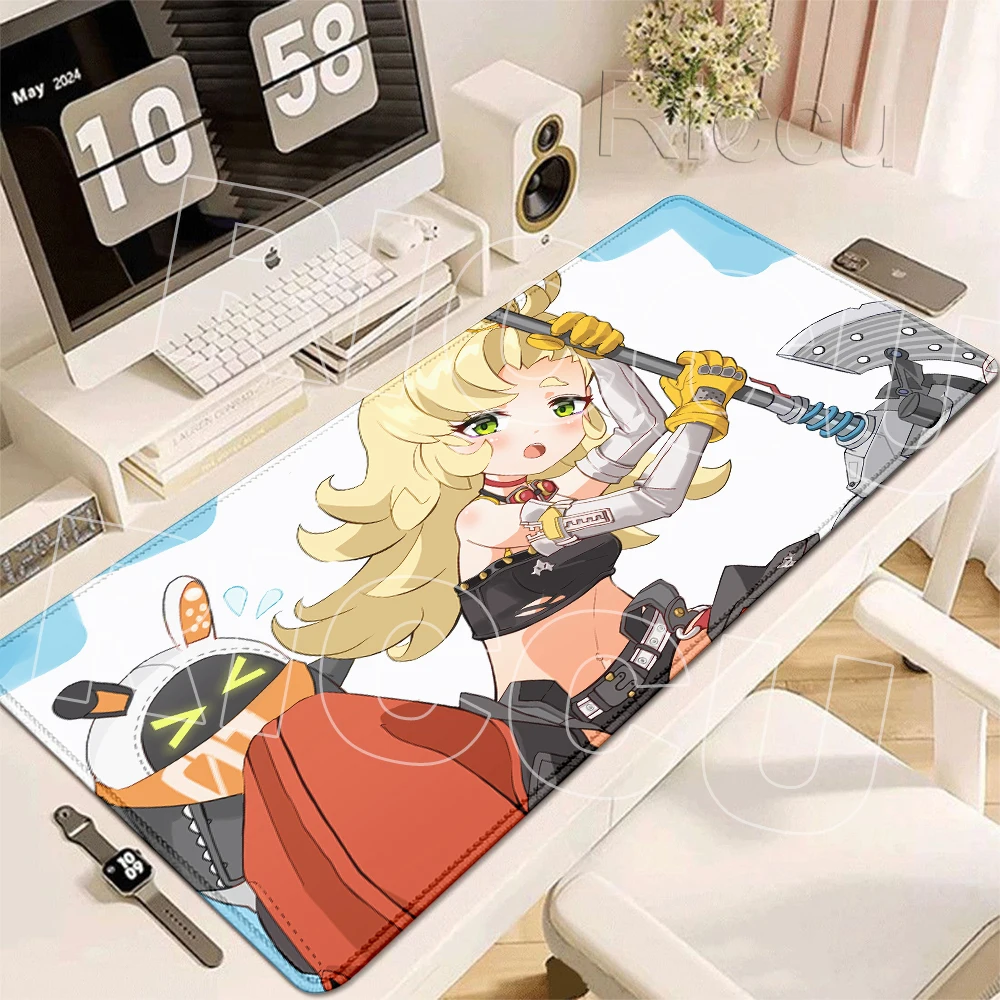 Gaming ZZZ Piper Wheel Mouse Pads Computer Laptop Rubber Non-slip Playmats Zenless Zone Zero Tablemat Gamer Decoracion Desk Mats