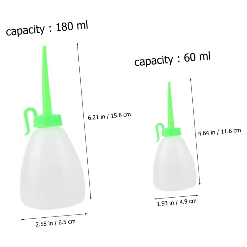 A81M جديد 10 قطعة ماكينة خياطة مزيتة زجاجة صمغ الغراء الأواني لصياغة زجاجة بخ صغيرة صنبور طويل زجاجة زيت سهلة التركيب Ea #6
